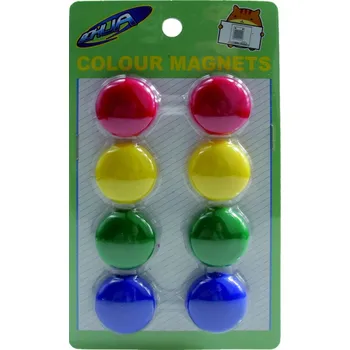 Dekorativní magnet SADA MAGNETŮ NA MAGNETICKOU TABULI Organizační Magnety 20mm 12 Kusů
