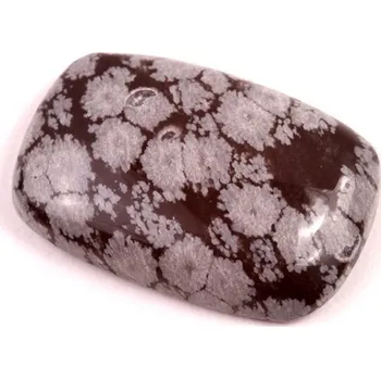 Přírodní kámen Kabošon Vločkový Obsidián č.6622 (28x19x6mm)