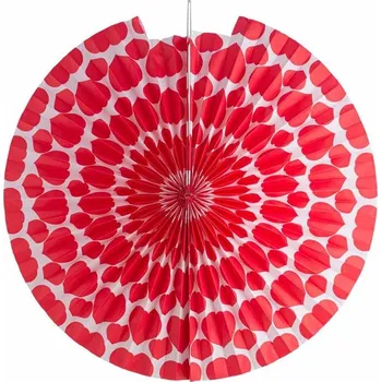 Svícen Papírové lampiony s malými srdíčky, 3x