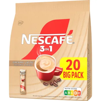 CZ distribuce NESCAFÉ 3in1 Creamy Latte instatní káva 20 x 15 g