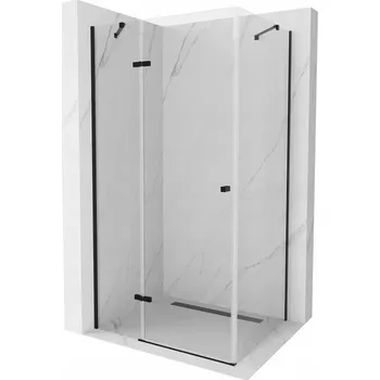 Mexen Roma sprchová zástěna 70 x 80 cm, průhledná, černá - 854-070-080-70-00 Sprchové kouty