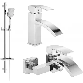 Vodovodní baterie Mexen Libra DQ62 vana set, chrom - 745103DQ62-00 Bateriové soupravy