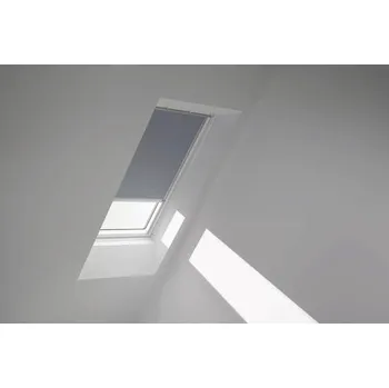 Roleta Zatemňovací roleta na střešní okno VELUX na solární pohon DSL F04 4581K šedá