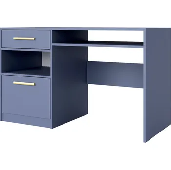 Psací stůl Stolar Psací stolek BALI se zlatou úchytkou Zvolte dekor: lahvově zelená