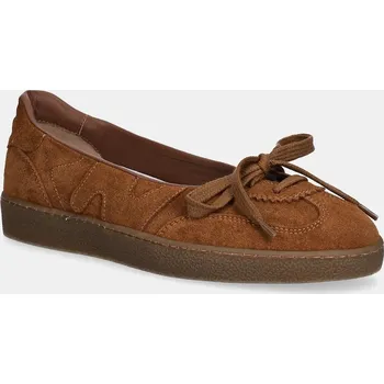 Dámské baleríny Semišové baleríny MSGM 3941MDS024.996.28 hnědá 88X, EUR 38