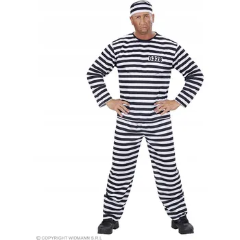 Karnevalový kostým Kostým Vězeň M Maškarní Karneval Kostým