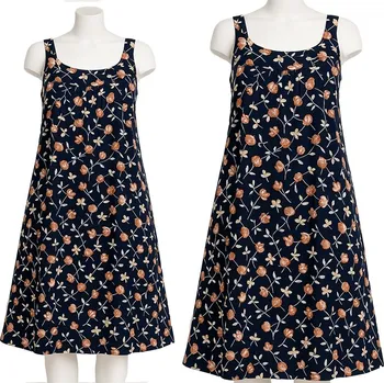 Dámské noční prádlo Noční košile Firat s ramínky, nad kolena, velikost 13XL