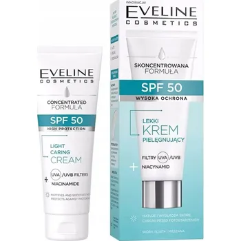 Pleťový krém Pleťový krém Eveline Cosmetics lehký pečující SPF50 denní 30 ml