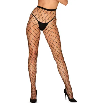 Dámské punčochy Svůdné punčochy S812 - Obsessive Barva: černá, Velikost: XL/XXL