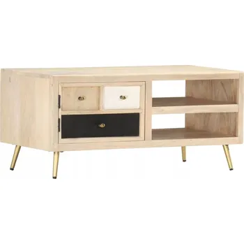 Konferenční stolek Obdélníkový stolek VidaXL 90 x 45 x 40 cm, růžové odstíny