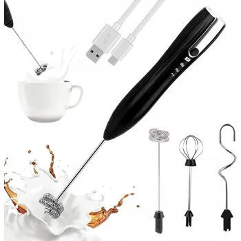 ELEKTRICKÝ NAPĚŇOVAČ MLÉKA, MIXÉR NA KÁVU, RUČNÍ ŠLEHAČ NA AKUMULÁTOR USB