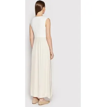 Dámské šaty Peserico Letní šaty E02951 Béžová Relaxed Fit 40