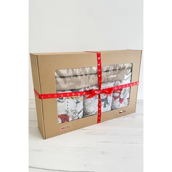 Polštář VFstyle vánoční dárková sada nahřívacího polštářku na krk a na záda