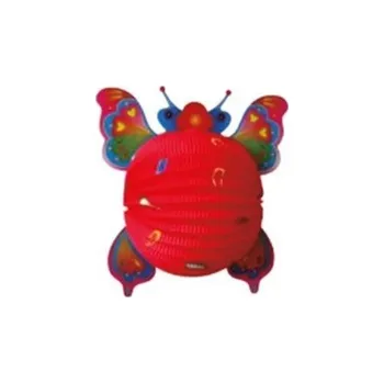 Party dekorace Lampion koule 24 cm ZVÍŘÁTKO , Motiv motýl