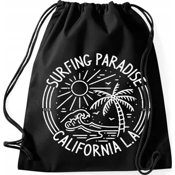 Sportovní taška Černá taška na nákupy | Boty | Do posilovny pro kamarádku Surfing Paradise
