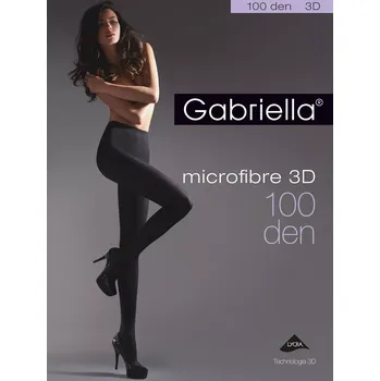 Dámské punčochy Punčochové kalhoty Gabriella Microfibre 3D 119 2-4 100 den nero/černá 4-L