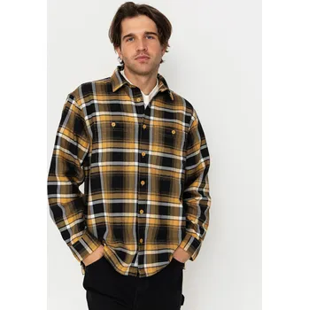 Pánská košile Carhartt WIP Vaughn (vaughn check/dijon) L, žlutá