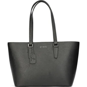 Kabelka ETIMEĒ dámská kožená kabelka - černá