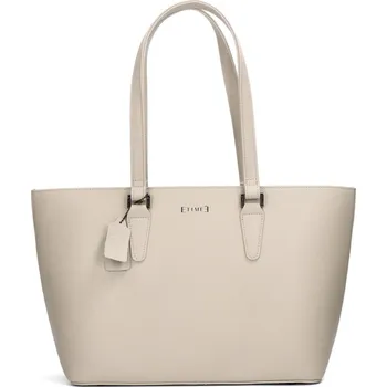 ETIMEĒ dámská kožená kabelka - bledo šedá