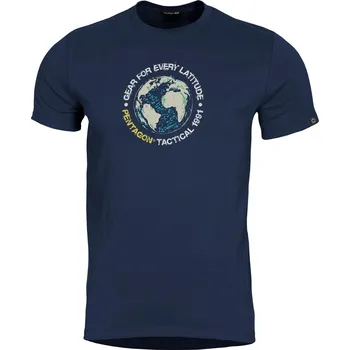 Triko PENTAGON GLOBE T-SHIRT K09055 MIDNIGHT BLUE L