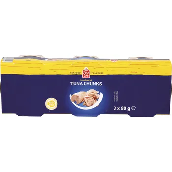 paštika a pomazánka Výhodná cena Tuňák kousky v rostlinném oleji 3 x 80 g