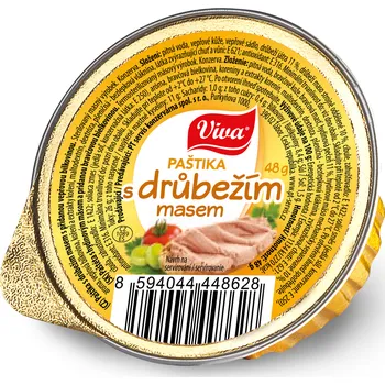 paštika a pomazánka Výhodná cena VIVA Paštika drůbeží 48 g
