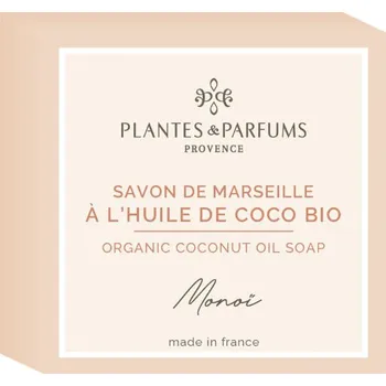 Mýdlo PLANTES & PARFUMS de Provence PLANTES ET PARFUMS Tuhé mýdlo Monoi s BIO kokosovým olejem 100g