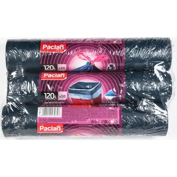 CZ distribuce Paclan Premium Pytle na odpad zatahovací Extra silné 120 l 3 x 10 ks