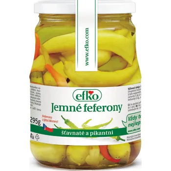 paštika a pomazánka CZ distribuce efko Feferony jemné sterilované 720 ml