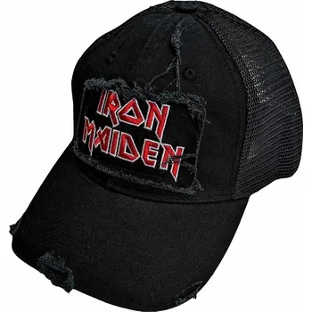 Pokrývka hlavy Iron Maiden kšiltovka, Scuffed Logo Mesh Black