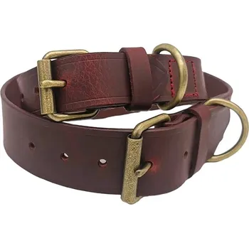 Obojek pro psa Anadi Tabitha obojek z přírodní voskované kůže třešeň 40 cm