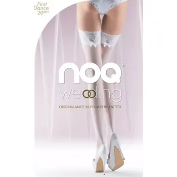 Dámské punčochy Samodržící punčochy First Dance 20 DEN - 3 (M) / bílá