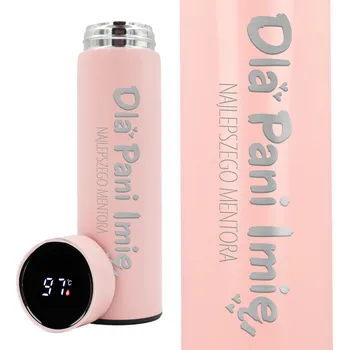 Termoska Termoska Smart LED Růžová | Dárek Den Učitelů Nejlepší Mentor Paní