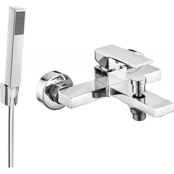 Vodovodní baterie Mexen Uno R77 vanová baterie se sprchovou soupravou, chrom - 7143R77-00 Bateriové soupravy