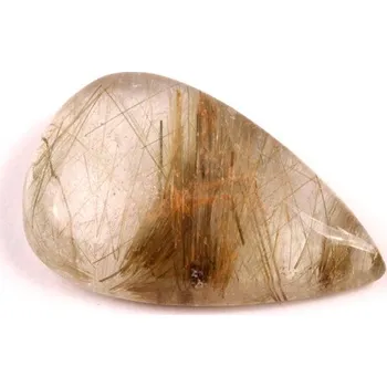 Sběratelství Kabošon Zelený Rutil č.6573 (33x21x8mm)