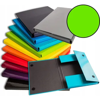 Pořadač/Desky s chlopněmi a suchým zipem 2 cm Barbara zelený