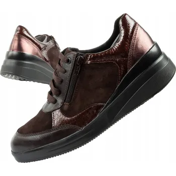 Dámské tenisky Dámské sportovní boty Scholl Emma Laces, velikost vel., kožené, hnědá platforma