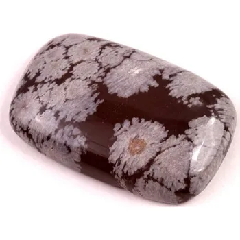 Přírodní kámen Kabošon Vločkový Obsidián č.6627 (28x19x6mm)