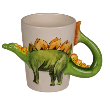 Keramický hrnek s dinosaurem - Stegosaurus