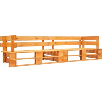 Zahradní lavice zahrada-XL Zahradní 2místná pohovka z palet medově hnědá dřevo 277449