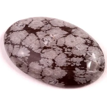 Přírodní kámen Kabošon Vločkový Obsidián č.6616 (32x21x6mm)