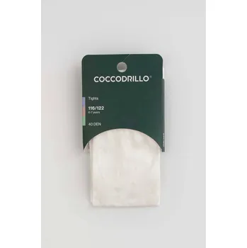 Punčocháče 40 den Bílé dívčí 128/134 Coccodrillo ZC5