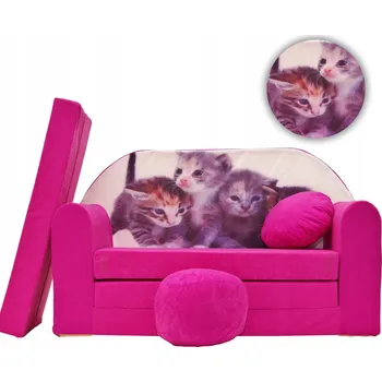 Pohovka Pohovka Tuppi SWM 98 x 168 cm, růžový velur