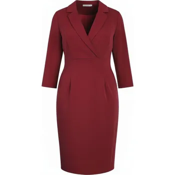 Dámské šaty Zocha Dámské pouzdrové šaty Z059 Z059_bordo M