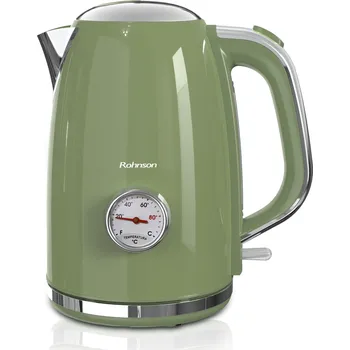 Rychlovarná konvice Elektrická varná konvice Rohnson R-7715 Nostalgia 2200 W 1,7 l zelená