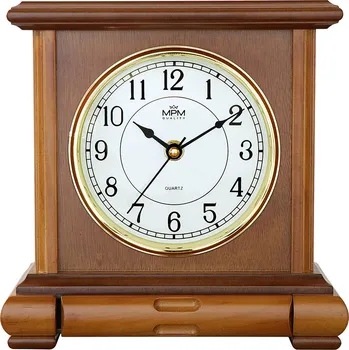Hodiny DŘEVĚNÉ KRBOVÉ HODINY SE ZÁSUVKOU MPM E03.3888.50.A 21,5 x 23 cm