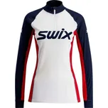 Dámské funkční triko Swix RACEX CLASSIC XL Bílá, Tmavě modrá, Červená