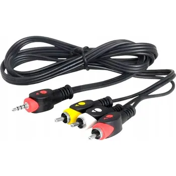 Audio kabel Kabel Lexton KPO2851L-1.5 minijack (3,5 mm) na 3x RCA (cinch) 1,5 m