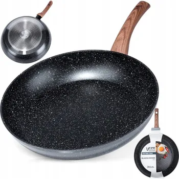 Pánev Tradiční pánev Vilde Black&Wood 32 cm, granitová