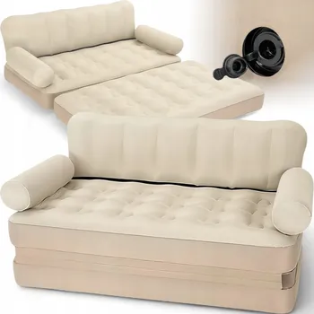 Pohovka MATERAZ NAFUKOVACÍ DVOUOSOBÁ ROZKLÁDACÍ POHOVKA POSTEL NA SPANÍ NA PLÁŽ RYBY